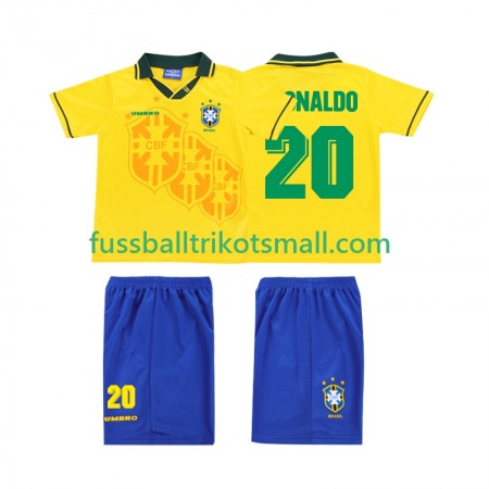 Fußballtrikots Brasilien RONALDO 20 Retro Kinder 1994 Kurzarm Heimtrikotsatz kaufen